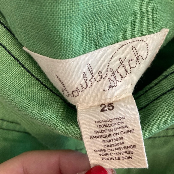 Double Stitch high waisted green retro shorts size 25 - Picture 5 of 6